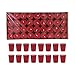 Mega Candles 72 pcs Unscented Red Votive Candle | Pressed Wax Candles 15 Hours 1.5