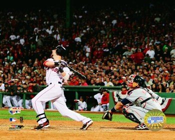 Dustin Pedroia -'07 ALCS Game 7 Home Run / Boston Red Sox Baseball Poster