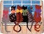 34 Inch x27 Inch Latch Hook Kit-Cat Tails