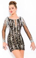 Chiffon/Taffeta/Tulle 2015 Lace Crystals Beaded Applique Crystal Long Sleeves Evening Dress/Prom Dress 