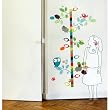Birdy Height Gauge Growth Chart Wall Stickers-Removable