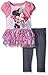 Disney Girls' 2 Piece Minnie Hearts Faux Shrug Legging Set