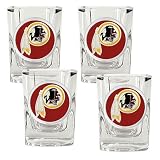 Washington Redskins NFL 4pc Square Shot Glass Set