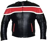NEW MENS MOTORCYCLE BIKER LEATHER ARMOR JACKET RED