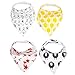 My Mini McGee Baby Bandana Drool Bibs with Adjustable Snaps, 4 Pack, for Boys and Girls, Infants and Toddlers, Baa Collection, Baby Gift