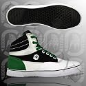Hood Star HOT DOG High-Sneaker WeiÃ? Schwarz