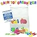 Ah Baby Bathtub Letters with Bath Toy Organizer Bag for Neat Bathrooms and Smart Kids