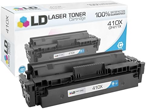 LD Products Compatible Toner Cartridge Replacement for HP 410X CF411X High Yield (Cyan) for use in HP Color Laserjet Pro MFP M477fdn M477fdw, M477fnw, M452dn, M452dw and M452nww