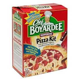 Chef Boyardee Family Size Pizza Kit Pizza Sauce w  Pepperoni Crust Mix and Grated Cheeses,... by Chef Boyardee