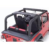 Rugged Ridge 13611.15 Sport Bar Cover Kit For 1992-95 Jeep Wrangler Black Denim
