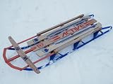 Holz Schlitten Holzschlitten Rodel Skibob Holzrodel - hergestellt f&uuml;r Realm
