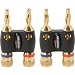 Home Theater Cables - Monster Cable Mbd R-Ht Mkii Monster Home Theater Dual Banana Speaker Cable Adapters Mkii - 2 Pair /4pk