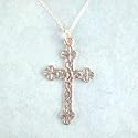 Sterling Silver Filigree Cross Necklace
