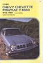 Chevy Chevette, Pontiac T-1000, 1976-1986 gas & diesel shop manual
