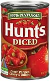 Hunt's  Diced Tomatoes With Green Peppers, Celery And Onion, 14.5-Ounce Units (Pack of 12) by Hunt's Lowest Price