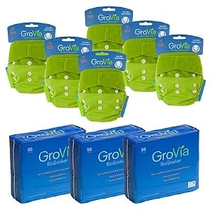 Click to buy Cloth Baby Diapers Supplies: GroVia Hybrid Diapering System Starter Kit from Amazon!