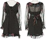 JOHNNY MARTIN Polka Dot Floral Dress