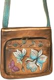 Review Anuschka  / Anuschka Slim Shoulder Organizer - Orchid Chocolate Organizer Bags
