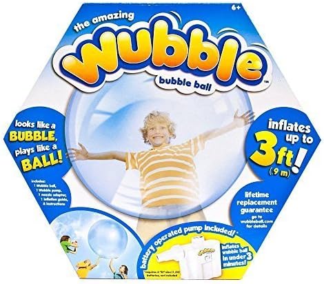 Wubble Bubble Ball - Looks Like a Bubble, Plays Like a Ball! Blue with Pump by Wubble ball