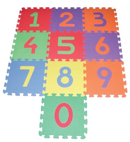 Edushape Edu Tiles - Numbers, 10 Piece Set