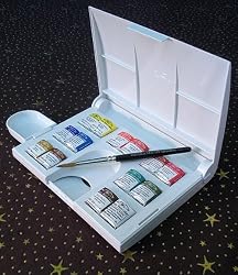 Winsor & Newton Artists' Water Colour Compact Set half pan set of 14