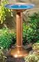 Smart Solar/Smart Solar 2655BR01 Verona Solar Birdbath Fountain. Natural Copper