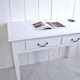 lounge-zone Landhaus Sekretär Schreibtisch Tisch Küchentisch ANABELLA weiß ca. 108x55x76cm 9091 - 7