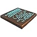 All Horses Deserve to be Loved by a Girl Decorative Wood Sign (Brown with Turquoise Lettering)