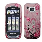 Rubberized Pink Black Vine Flower Polka Snap on Design Case Hard Case Skin  ....