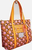 Coach Poppy 3d Op Art Glam Tote Purse Handbag Style 14983 Melon / Pink