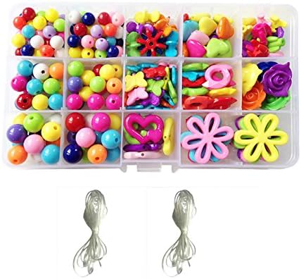 Lisli Baby Infant High Quality Beads Toy Colorful Children DIY Beads Pearls Loom Bracelet Growing Child Round Beads Developmental Toys Funny Toys Set