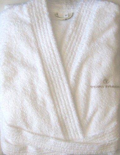 Tom Tailor 100300/900/702 \"Kimono\" Bademantel, Gr. M, wei&szlig; Preisvergleich