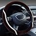 Evevik Winter Warm Plush Stretch Universal Auto Car Steering Wheel Cover 15 inch Comfortable Driving(Coffee)