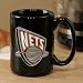 New Jersey Nets Black 15oz. Pewter Logo Ceramic Mug