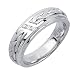 0.09ct Deluxe Handcrafted Diamond Wedding Band in 18K White Gold (GH, VS)