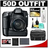 Canon EOS 50D Digital SLR Camera Body + Canon EF-S 18-200mm f/3.5-5.6 IS Lens + Canon BG-E2N Battery Grip + 8GB Lexar CF Memory Card + BP-511 Battery + Case + Cameta Bonus Accessory Kit