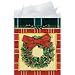 Tartan Wreath 5 1/2in x 4 1/2in Small Gift Bag