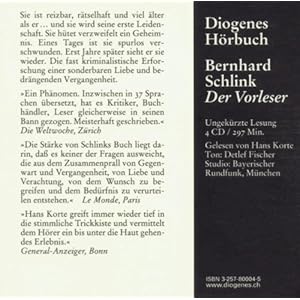 Der Vorleser (Diogenes Hörbuch)