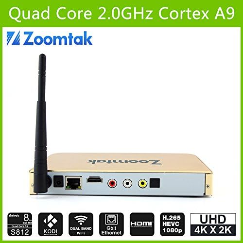 SaturnHD GOLD! T8 PLUS Android TV box Streaming media player box Kodi/XBMC 15.2 S812 16GB! 2K-4K 1080p HD RCA HDMI web browsing, rooted, unlocked,