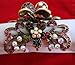 New Style Multi-color Crystal Bronze Metal Alloy Flower Hair Claws Clips Pins