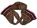 Mysore Booti Design Hand Printed 100% Cotton Anokhi Crinkle Scarf with Beaded Borders...