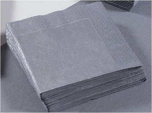 Cover image : Cocktail Servietten silver uni 25 x 25cm