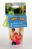 Tinker Bell & Her Fairies Friend Take & Toss 10 oz Sippy Cup 3pk
