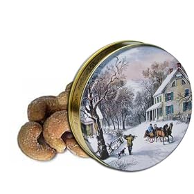 2 lb Extra Large Roasted Cashews Tin - Currier and Ives by Catoctin Kettle Korn