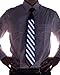 Electric Styles - Sound Activated LED Light Up Necktie, Animated Novelty Ties for Men - Striped