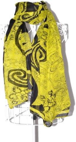 Icon Fashion Scarves For Women Pretty Ladies Paisley Wrap Scarf (Black)