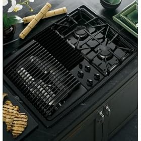 GE Profile Black Built-In Gas Cooktop