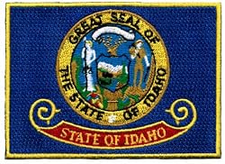 Idaho State Flag Embroidered Patch Iron-On ID Emblem