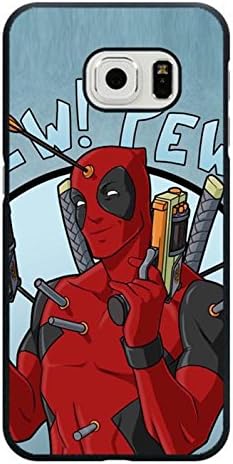 Deadpool Pattern Frame Case For Samsung Galaxy S6 Edge - Black