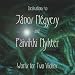 Search : Dedications to János Négyesy and Päivikki Nykter - Works for Two Violins